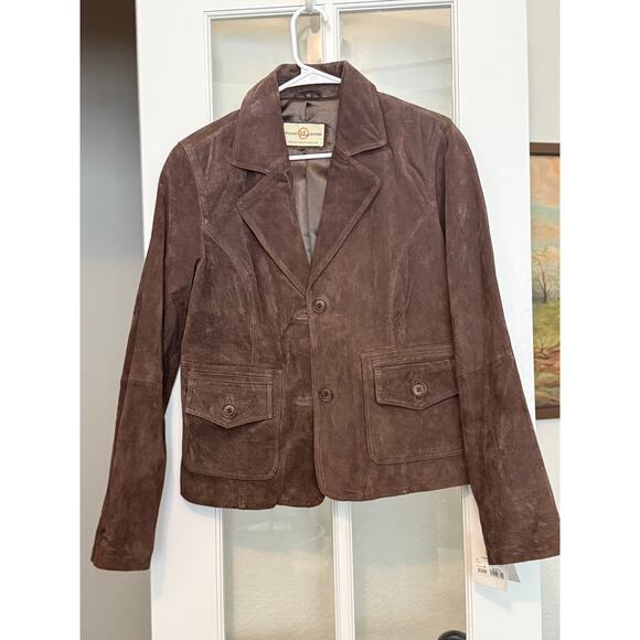 Vintage Wilson Leather suede jacket men’s size 40 / Medium NWT 90s Y2K preppy - Picture 1 of 16